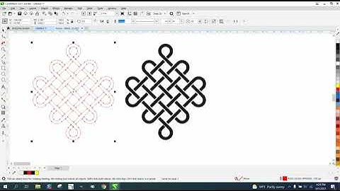 Corel Draw Tips & Tricks Interlocking Pattern Part 3 Ear Ring