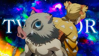 Zenitsu & Inosuke Vs. Daki & Gyutaro - Demon Slayer Season 2 Episode 10 4K Hdr Twixtor