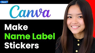 How to Make Name Label Stickers in Canva 2026 (Step By Step)