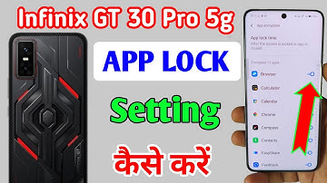 How to lock apps in Infinix gt 30 pro 5g/ Infinix gt 30 pro me app lock kaise kare/app lock setting