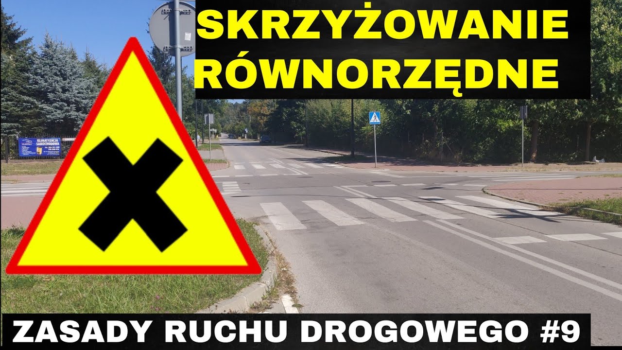 Wojewódzki Ośrodek Ruchu Drogowego Krosno #9 Skrzyżowanie równorzędne - ZASADY RUCHU DROGOWEGO - YouTube
