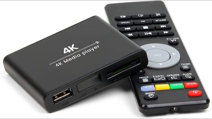 Reproductor multimedia digital NEUMI Atom 4K Ultra-HD para unidades USB y  tarjetas SD, reproduce vídeos 4K/UHD a 60 fps, HEVC/H.265, HDMI y AV  analógico, capacidad de reproducción automática y bucle