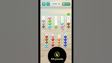 Ball sort level 29 #ballsort#puzzle#puzzlegame#ball#braintest#braingames#gameplay#games#gaming#dots