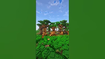 Minecraft: Simple Jungle Tree Village! | Timelapse | Tutorial | #minecraft #shorts