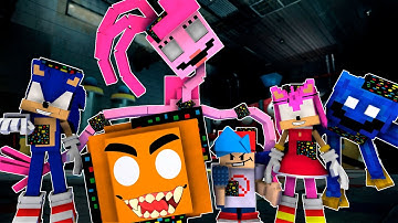 FNF Corrupted “SLICED” But Everyone Sings It Annoying Orange x Sonic x Poppy PlayTime Animation #1