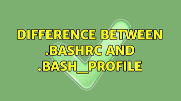 Difference between .bashrc and .bash_profile (6 Solutions!!)