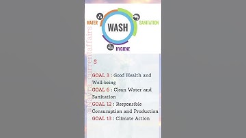 WASH - Water, Sanitation and Hygiene.