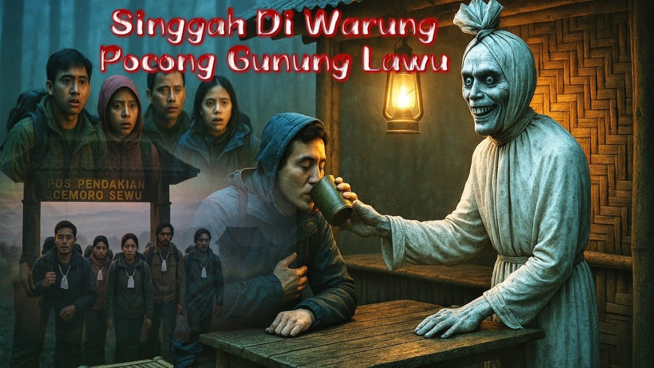 Восхождение заканчивается в Pocong Shop Mount Lawu | Mystery Horror Stories