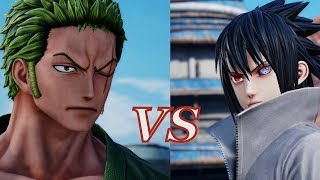 JUMP FORCE - Sasuke SIX PATHS vs Roronoa Zoro 1vs1 Gameplay