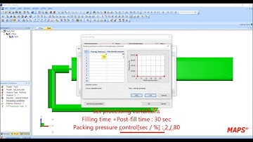 MAPS-3D V11 tutorial [Eng] : Studio 5 : Pack (Injection molding CAE software)