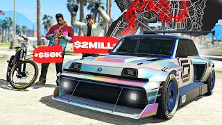 $50,000 Bike Vs a $2,000,000 Car Across GTA 5...