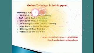 Sap Bobj Training Online Jobsupport