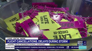 Hundreds of flights canceled due to historic winter storm