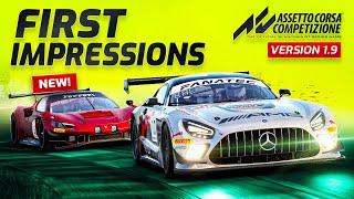 Playing The New Assetto Corsa Competizione V1.9 Update
