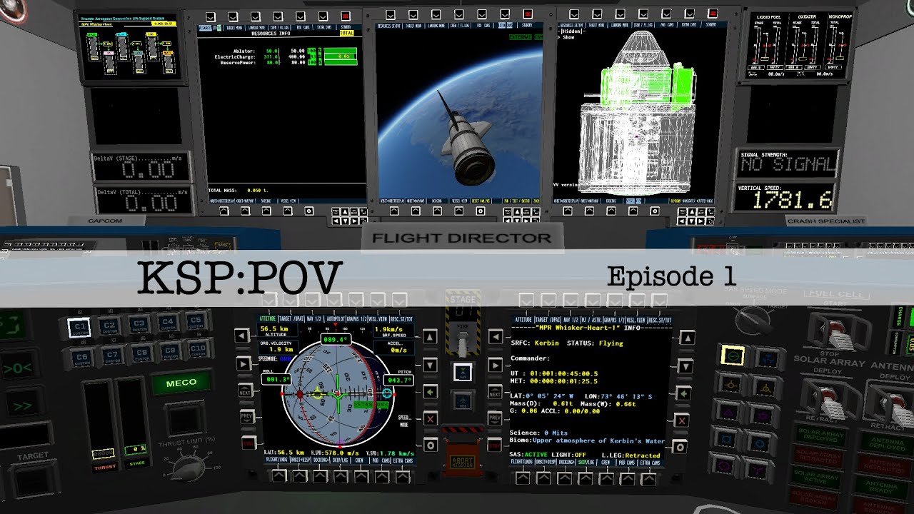 KSP POV Episode 1 Probes first! Kerbal Space Program IVA