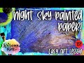 Blue Painted Paper for a Night Sky! Papa Please Get the Moon for Me Collage Part 1 - Easy Art Lesson