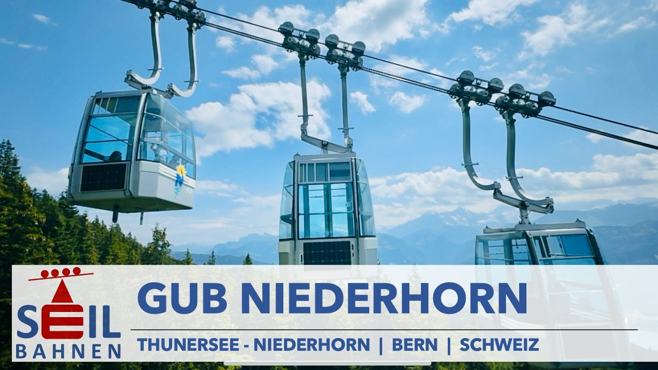 🇨🇭🚠 Beatenberg - Vorsass - Niederhorn | 3S-Gruppenumlaufbahn | inkl. Details zur Bahn