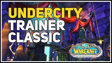 Undercity Blacksmithing Trainer WoW Classic