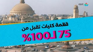 شبابيك | من 75 لـ100%.. مجموعك في الثانوية يدخلك كلية ايه 2022؟