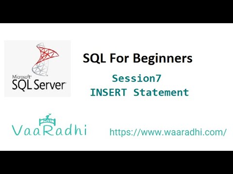 Session7 - SQL Server - Insert Statement - YouTube
