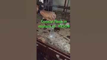 Conical flask in mixture of H2SO4 #tredingshorts #youtubeshorts #shortvideo #agriculture #