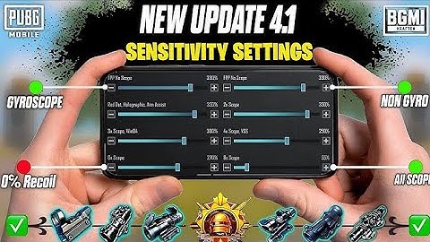 Bgmi 4.1 Update SensitivityBgmi Sensitivity Settings All Devices Working/ 4 Finger Control