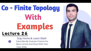 Cofinite topology Example in Hindi /urdu Lecture 26 @Epic_Roots