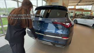 How to use the Hands Free Access Tailgate on the 2025 Acura MDX