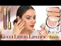 Westman atelier peau de sant  gucci liquid matte lipstick  review application  tania b wells