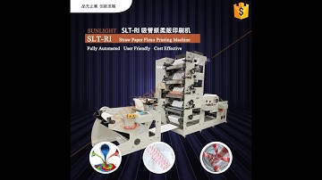 SLT-RI Food Grade Ink Flexo Printing Machine For Paper Straw