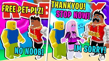 NOOB DISGUISE TROLLING! MOST *HATED* BULLY THEN SHE MADE HIM DO THIS.. IN ROBLOX BUBBLEGUM SIMULATOR