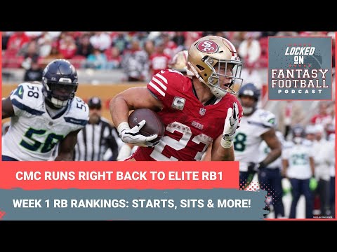 Christian McCaffrey BACK to ELITE RB1: Week 1 running back RANKINGS, STARTS & SITS