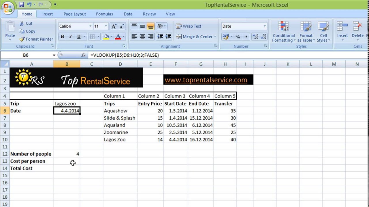 Spreadsheet VLookup feature YouTube