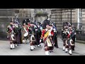 4 Scots Pipes & Drums (The Highlanders) - Edinburgh's Royal Mile 2018 [4K/UHD]