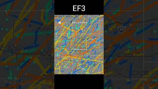 Map Of Every Tornado That Has Hit Oklahoma City Sorted By Ef Rating