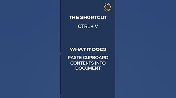 Keyboard Shortcuts | CTRL + V  #productivity