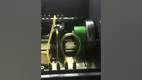 Testing CP3 pumps on EPS819 common rail test bench.