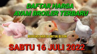 Harga Ayam Broiler Hari Ini Rabu 04 Mei 2022. 