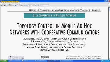 TOPOLOGY CONTROL USING COCO TOPOLOGY