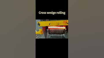 Complex step shaft finished by cross wedge rolling, with high precision and efficiency