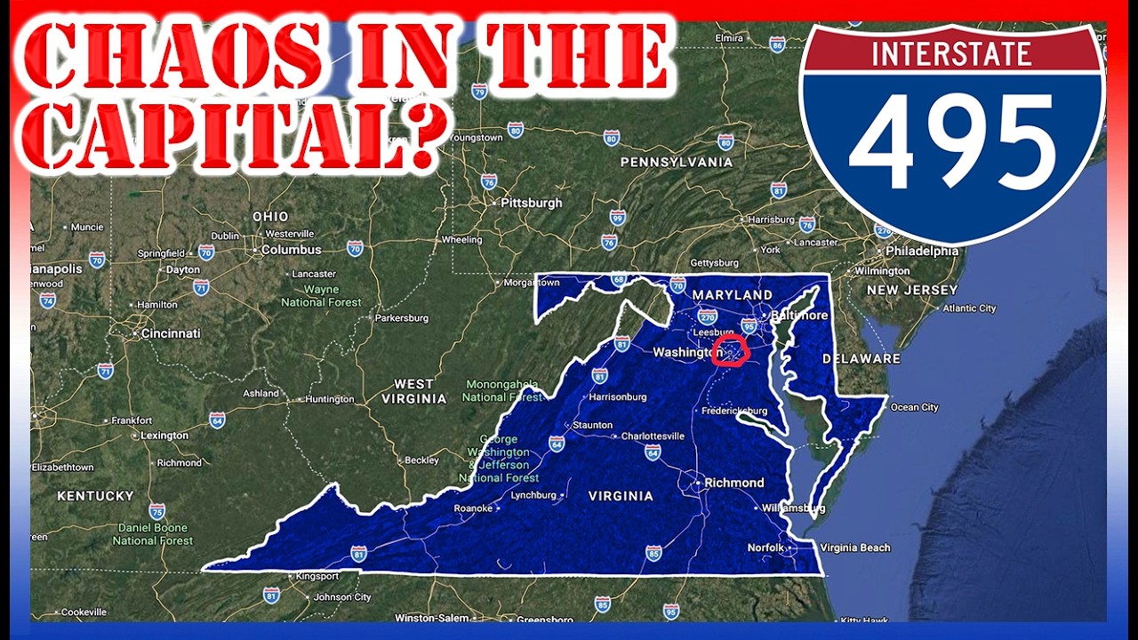 Why I-495 The Capital Beltway is NIGHTMARE for Commuters But NECESSARY for Travel and Growth
