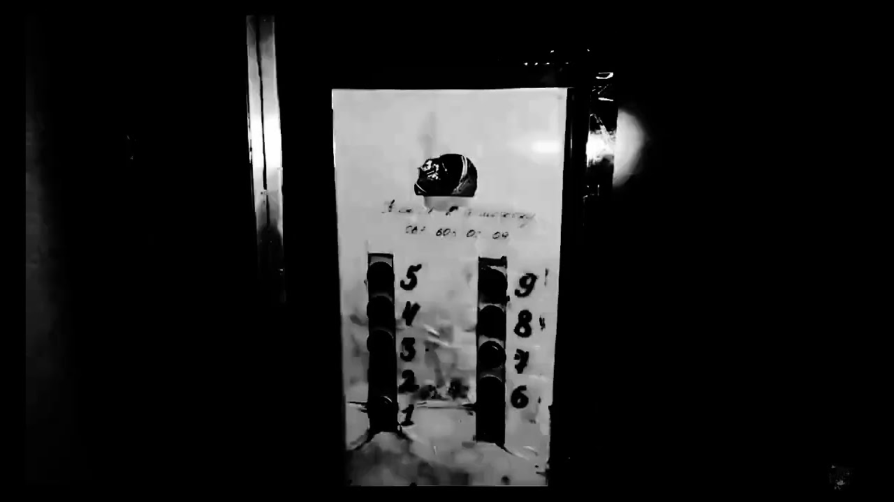 The elevator lift was b&w darkest lowlight ride looks funny and nice. 