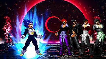Vegeta Evolution vs Iori Yagami Team
