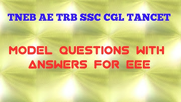 Electrical engg model questions with answers||TANCET||TNEB||SI technical|| Gate