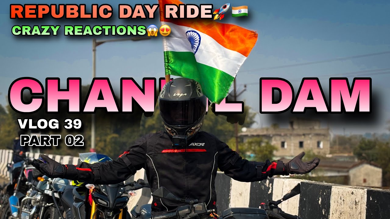 26 January ride 🇮🇳🚀 /public reactions/chandil dam view/ moto vlogs #riding #republicday #reavtions