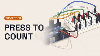 Arduino Project: Binary Counter with 4 LEDs and a Push Button