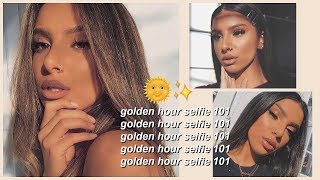 HOW TO TAKE + EDIT THE PERFECT GOLDEN HOUR SELFIE! (USING ONLY AN IPHONE) screenshot 5