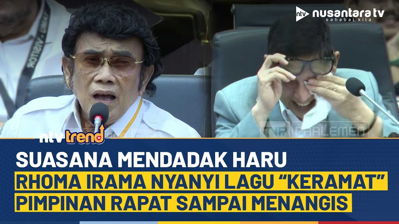 Rhoma Irama Bikin Rapat DPR Mendadak Haru Saat Nyanyikan Lagu Tentang Ibu, Pimpinan Sampai Menangis
