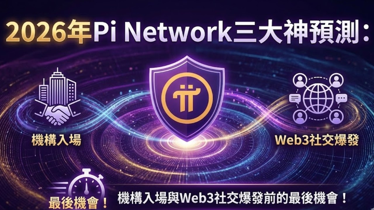 2026年Pi Network三大神預測：機構入場與Web3社交爆發前的最後機會！ - YouTube