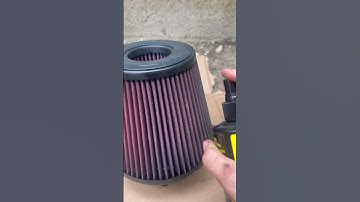 Cleaning up a Reusable Air Filter! #cars #automobile #racing #filter #mustang #mechanic #cleaning